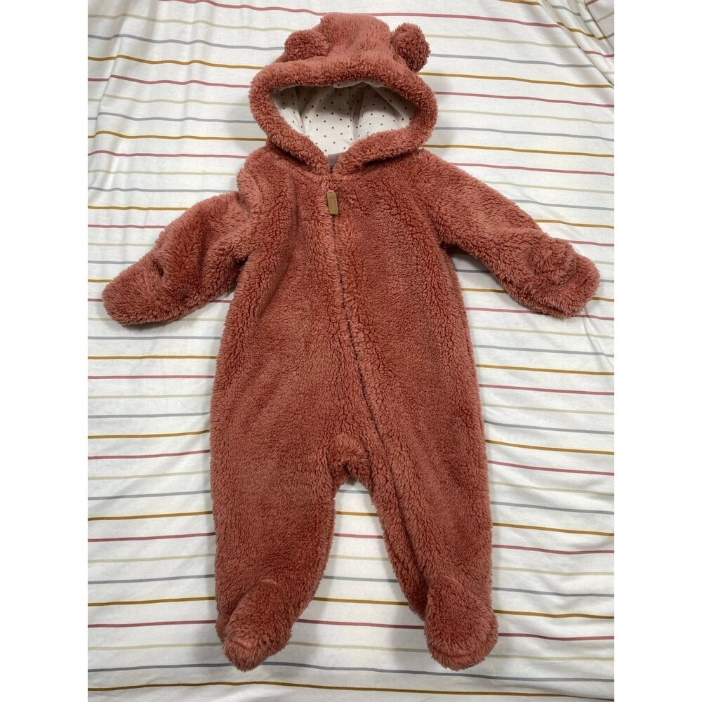 Baby Carter’s Baby Sherpa Bear Bunting Suit – Size 3M